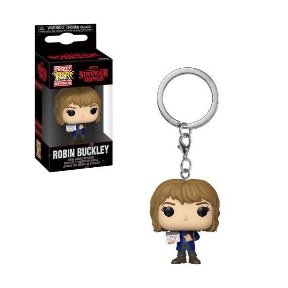 HOT SALE!!! FUNKO POP KEYCHAIN STRANGER THINGS ROBIN BUCKLEY TERMURAH