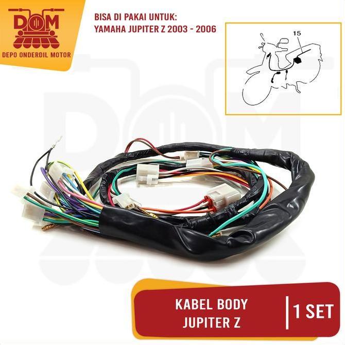 Kabel Body Jupiter Z (TOKAIDO) Harness Wire Cable Bodi Set Engine Motor Motorcycle Yamaha Jupiter Z 