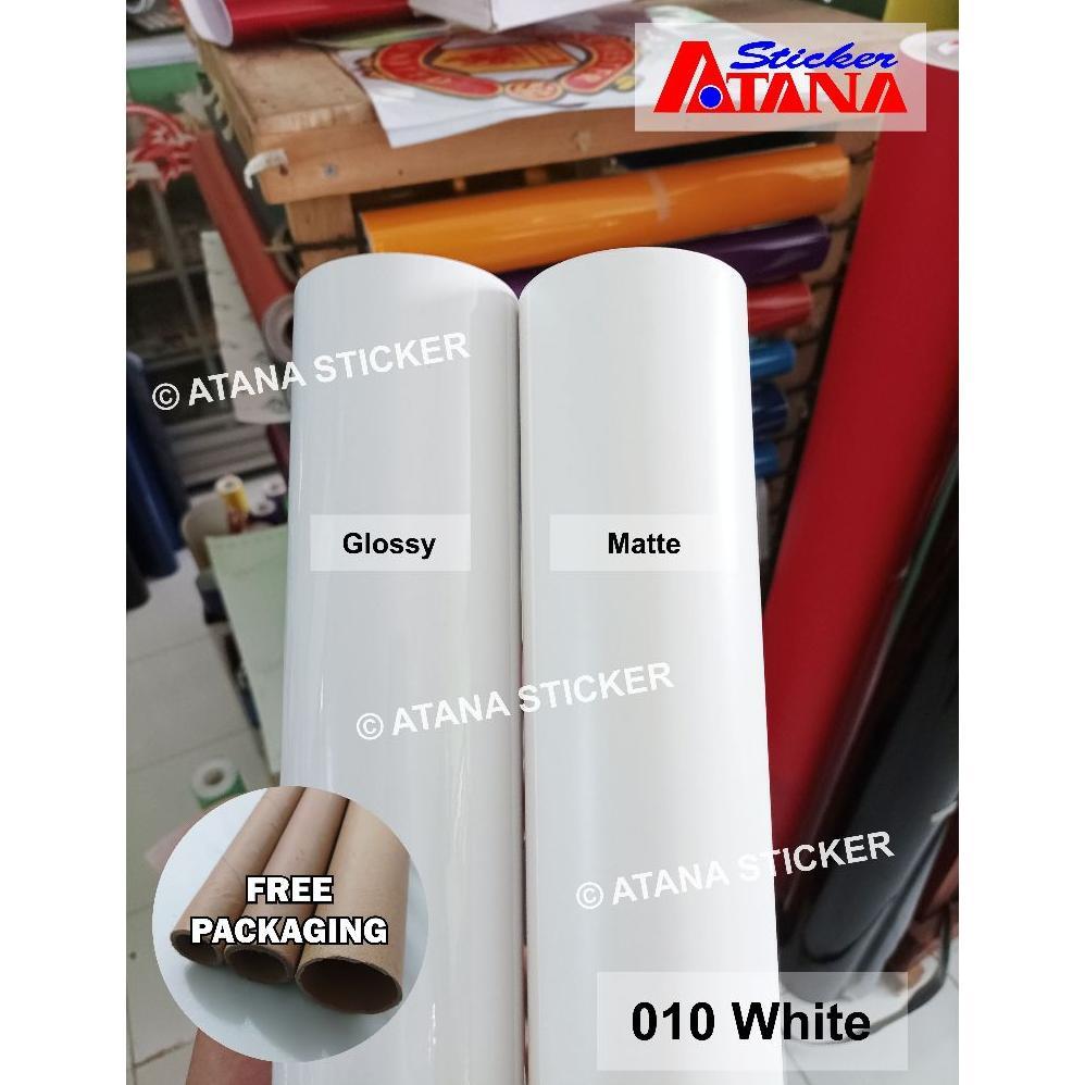 PREMIUM Skotlet Putih Glossy Doff White 010 Susu Tulang Gloss Kilap Dop Metalik Cutting Stiker Anti 