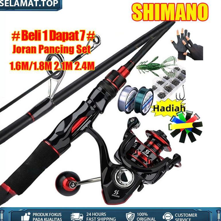 Joran Pancing Set pancing 1 set murah Pancing 1.8M / 2.1M joran Pancing dengan bahan serat karbon jo