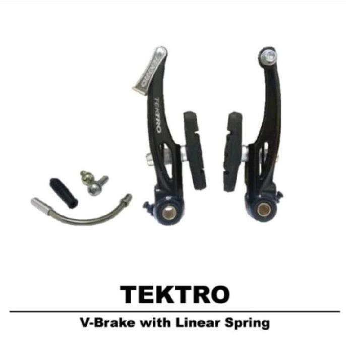 CALIPER REM POLYGON TEKTRO alloy vbrake v brake set kaliper sepeda mtb lipat bmx
