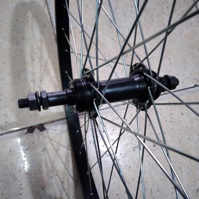 velg rims wheelset 24 inch murni genio alloy hitam 36H sepeda mtb mini