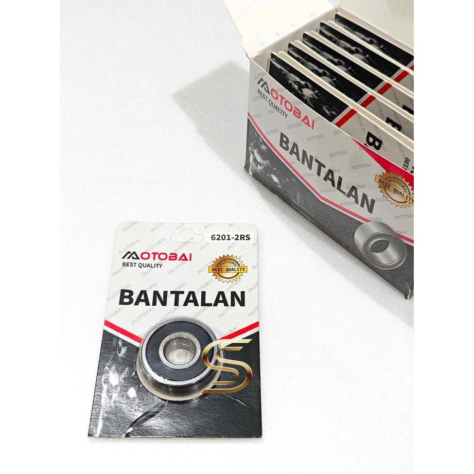 [1 DUS 10 PC] Laher Bearing 6201 2RS OTOBAI Original