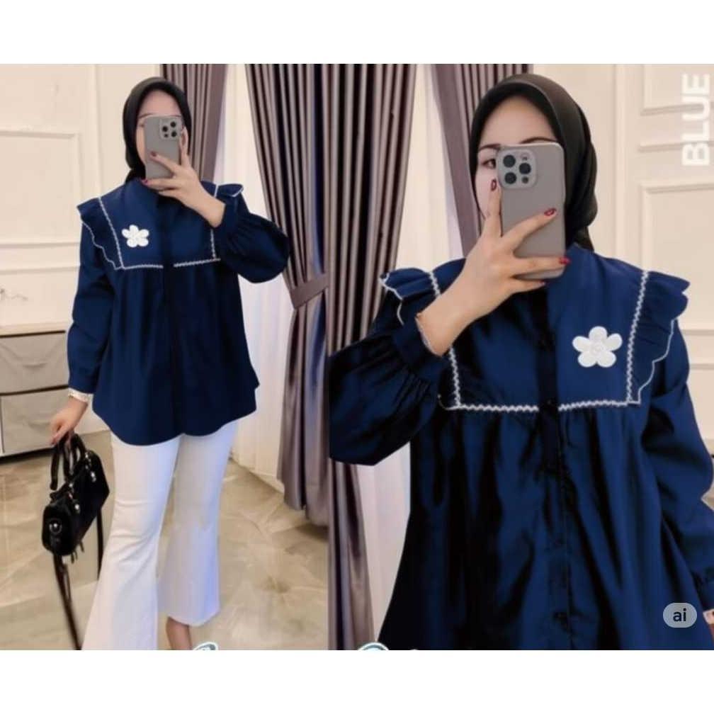 LIMITED Blouse Flower / Atasan Flower Wanita / Blouse Wanita