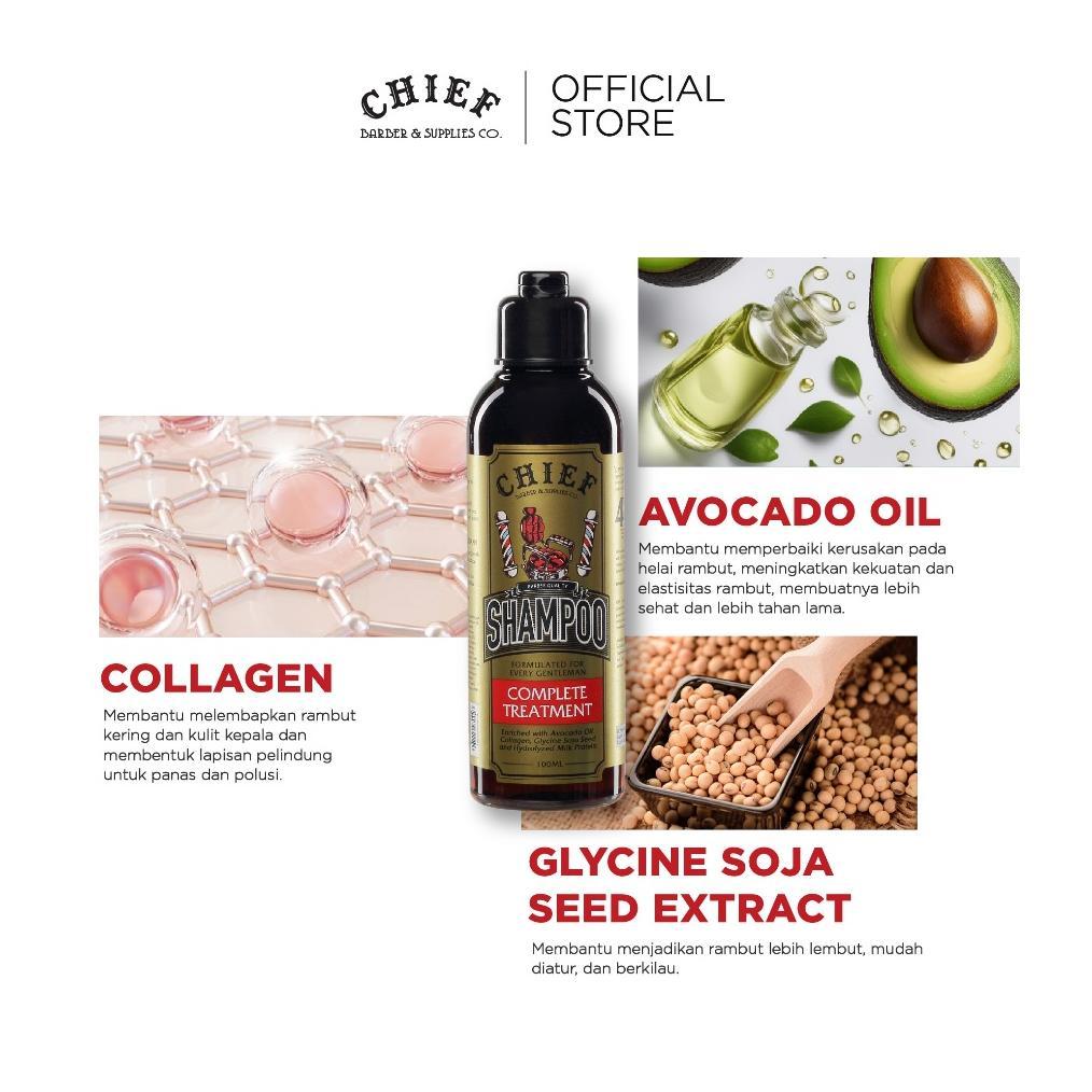 PROMO CHIEF HAIRCARE PACKAGE - Hairtonic 100ml & CHIEF Shampoo - Shampo Pria