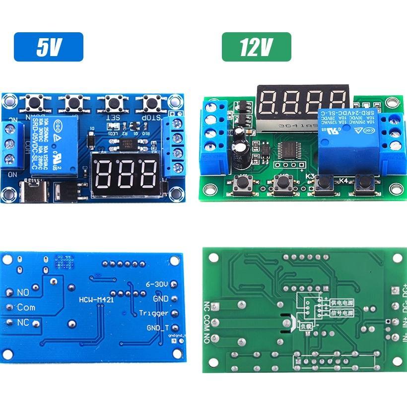 YYC-2S Modul Relay Timer Delay Timer DC 5V 12V 5A Adjustable