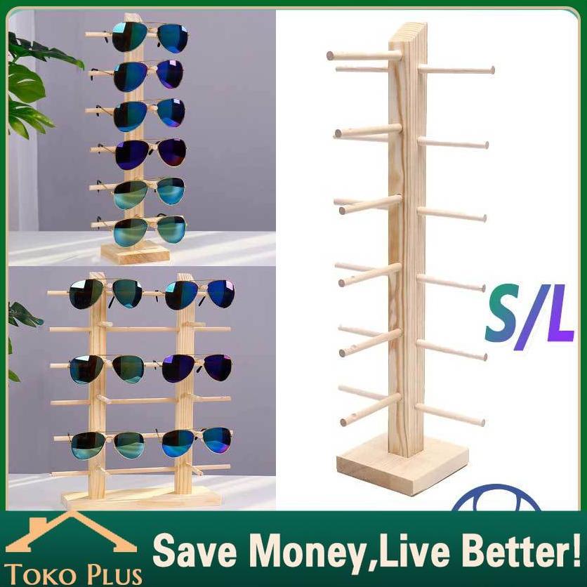 Rak Display Kacamata Kayu Acara Berdiri Tempat Perhiasan Wooden Holder for Sun Glass Rak Display Kac