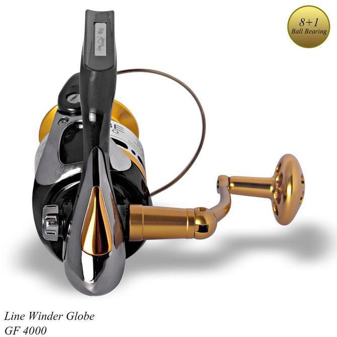 Reel Line Winder New Globe 8+1 Bearing (Pilih Ukuran)