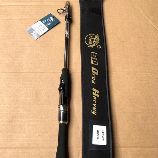 Joran Ultralight Telescopic Orca Hervey 565L dan 605UL Ringan Carbon Lure
