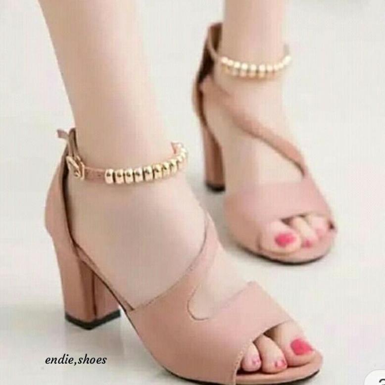 Best Seller Sandal Hak Tahu Tali Lilit Emas Yd 40