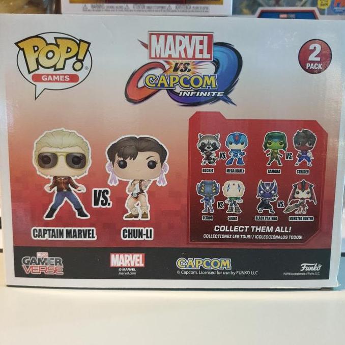 HOT SALE FUNKO POP MARVEL CAPCOM CAPTAIN MARVEL VS CHUN LI TERMURAH