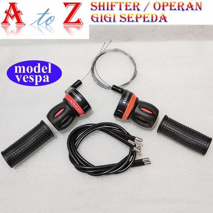shifter model vespa (1set)/operan gigi sepeda model putar gas plintir