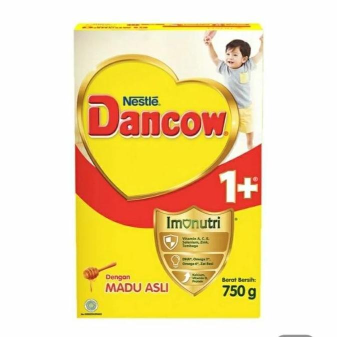 Milk- Nestl Dancow 1+ Susu Formula Rasa Vanila/Coklat/Madu Untuk Usia 1-3 Tahun Netto 750 Gram