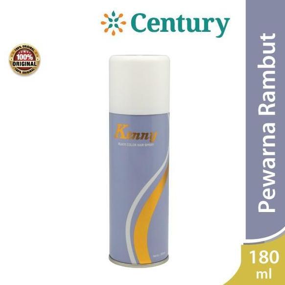 KENNY BLACK COLOR HAIR SPRAY 180ML / HAIR SPRAY COLOR / PEWARNA RAMBUT