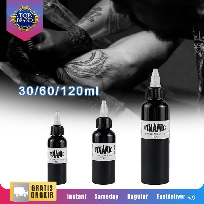 TBK Tinta Tato Tattoo Ink 30Ml 60Ml 120Ml Super Black Pigment Tinta Tato Dynamic Ink Tattoo Original