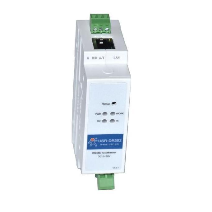 TERMURAH - DIN RAIL RS485 to Ethernet converter ModBus Gateway USR-DR302