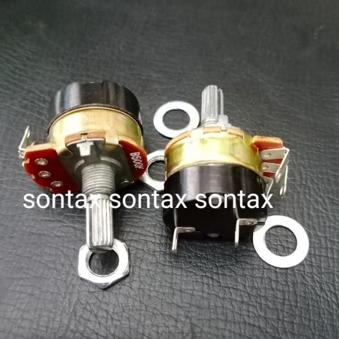 POT POTENSIO 500K B500K B 500 K SWITCH SAKLAR ON OFF DIMER DIMMER 2W STX27