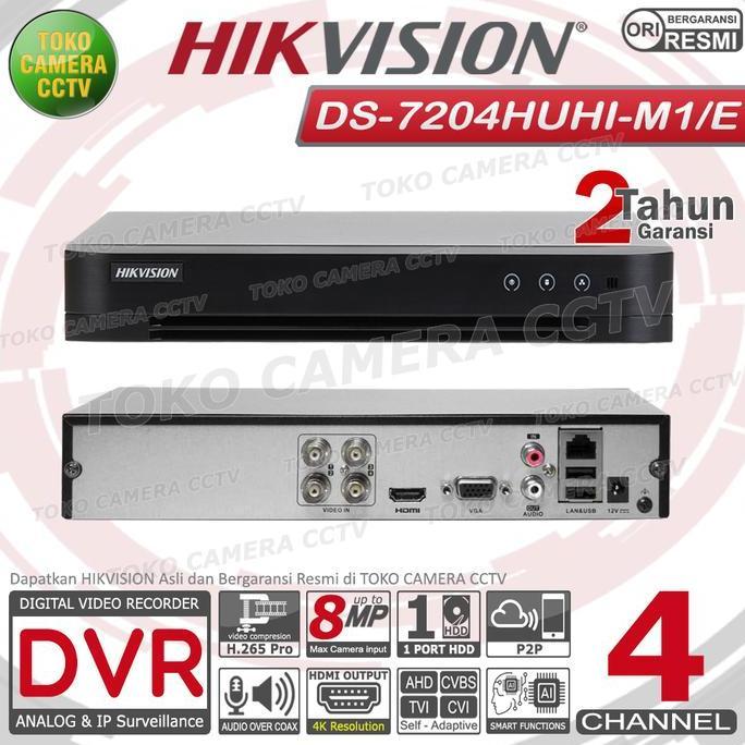 NEW DVR RECORDER CCTV HIKVISION 4 CHANNEL CCTV HIKVISION 4CH 5MP