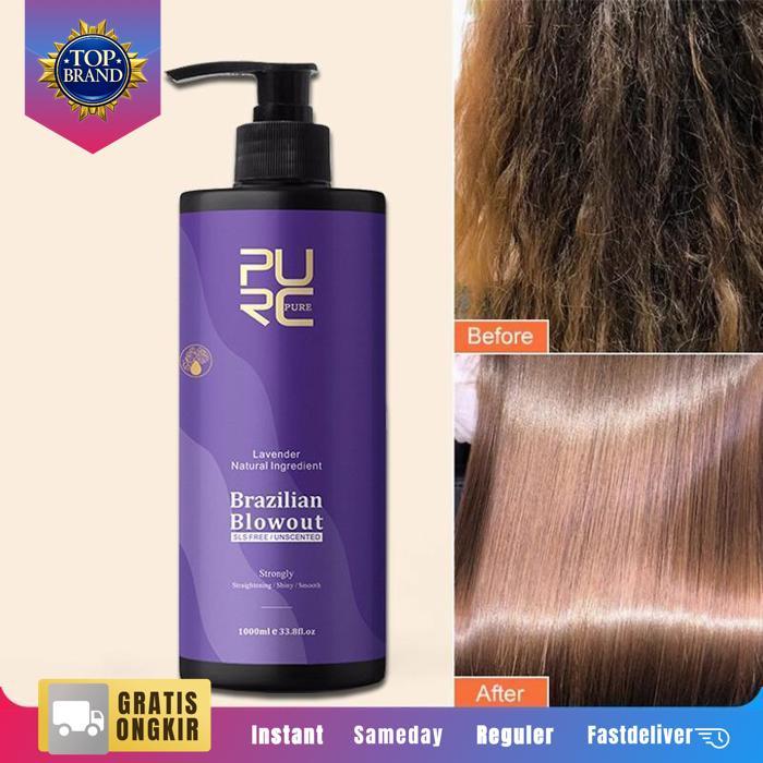 Keratin Lavender Smoothing Treatment Brazilian PURC Keratin Smoothing Keratin Hair Treatment 1000Ml