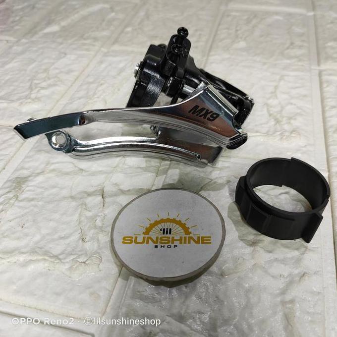Promo Fd Crank 3 Speed Sensah Mx9 Klem Diameter Untuk 31.8 - 34.9Mm Maksimal 42T Dual Pull Tarikan A