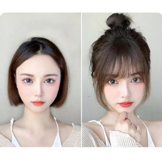 SYLVETI COD Hairclip Poni Depan Poni Palsu Poni Depan Korea Poni Clip Poni Palsu / Poni Tipis Clip K