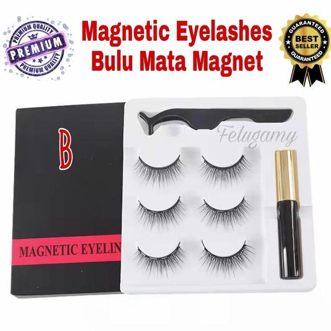 BULU MATA MAGNET MAGNETIC EYELASHES BULU MATA PALSU MAGNET