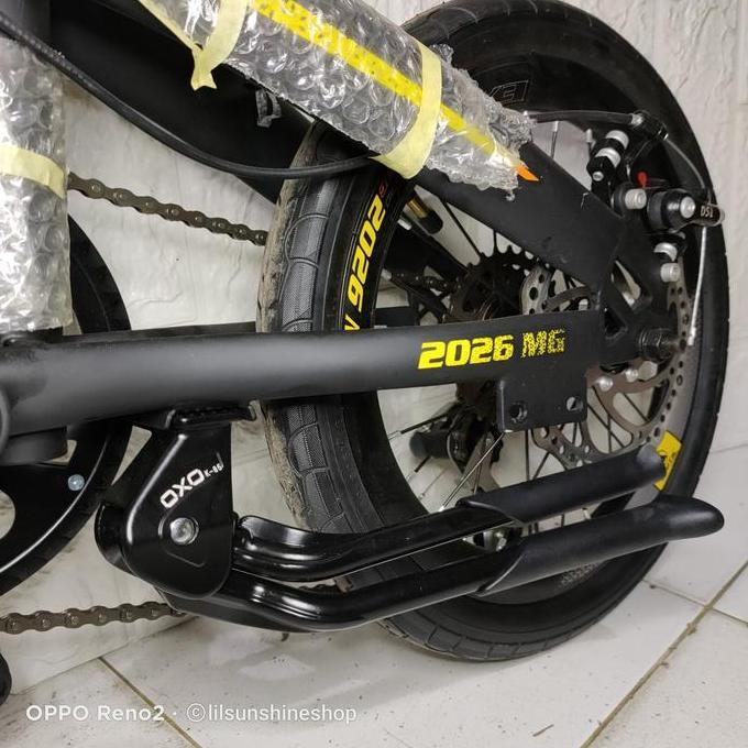 Jagang Standar Tengah Dekat BB Frame OXO Alloy Adjustable Bike Stand Kaki 2 Untuk Sepeda Lipat Seli 