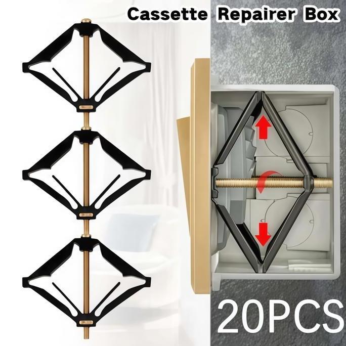 SYLVETI 20pcs Stop Kontak Repair Cassette Repairer Box /Perbaikan Inbow Dus Socket Repair /Screw Plu