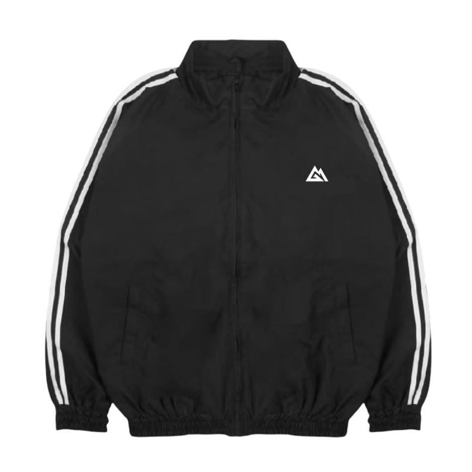Jaket Tracktop Parasut Vintage Pria Wanita Waterproof Jaket Tracktop Casual Windbreaker
