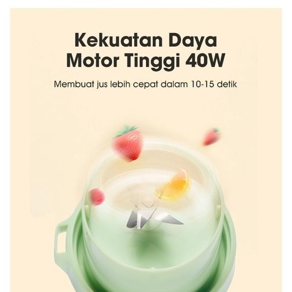 BEST DEALS Blender Portable USB Samono 350ML SW-Y9 Juicer Plastik 6 Mata Pisau Blender Mini 1200mAh 