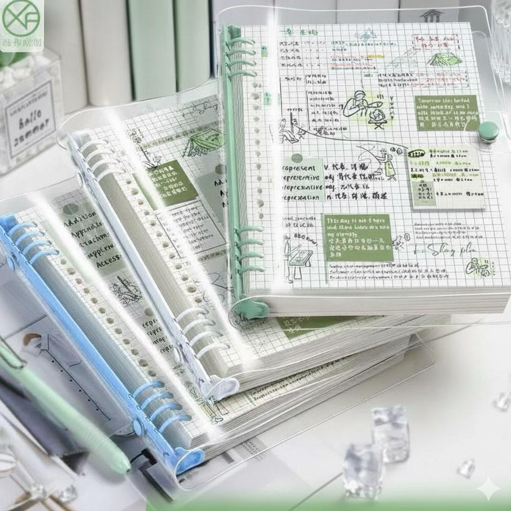 Termurah  Binder Pvc Transparan A5 Dan B5 Transparan Binder Aesthetic Notebook Kuliah Tanpa Isi