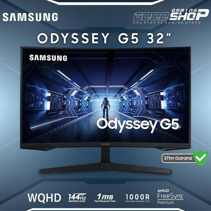 SAMSUNG ODYSSEY G5 / G-5 32'' WQHD Monitor - Gaming Monitor