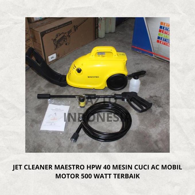 // JET CLEANER MAESTRO HPW 40 MESIN CUCI AC MOBIL MOTOR 500 WATT TERBAIK *