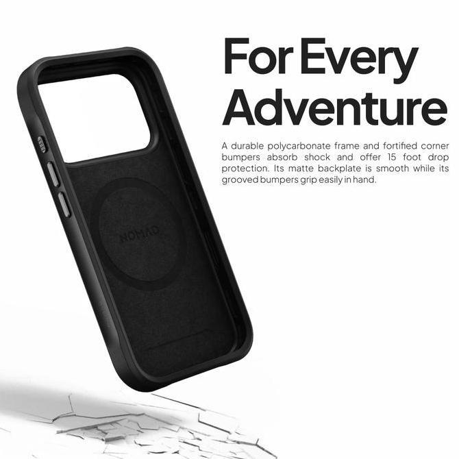 NOMAD Rugged Leather MagSafe Case for iPhone 13 14 15 16 17 Pro Max Mini Hybrid Premium Casing