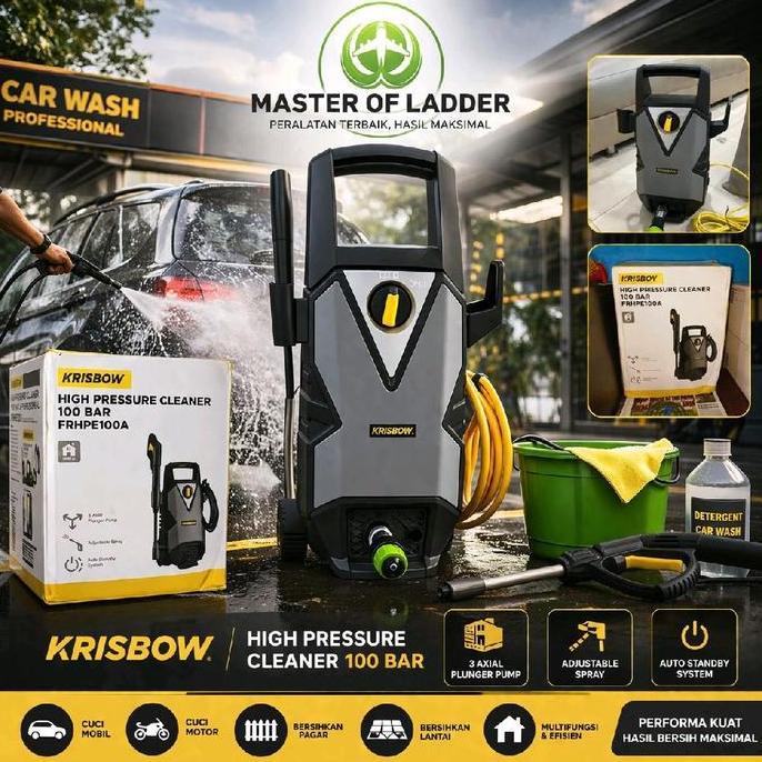 OK KRISBOW HIGH PRESSURE CLEANER 100 BAR JET PUMP WATER JET ASLI KRISBOW ''