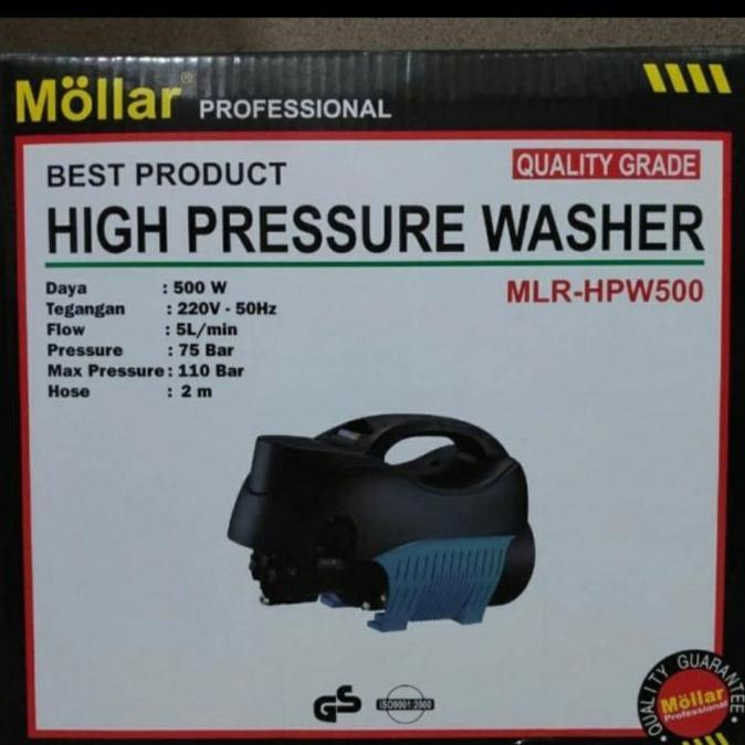 * MOLLAR HPW 500 HIGH PRESSURE CLEANER MESIN JET CLEANER CUCI MOBIL ''