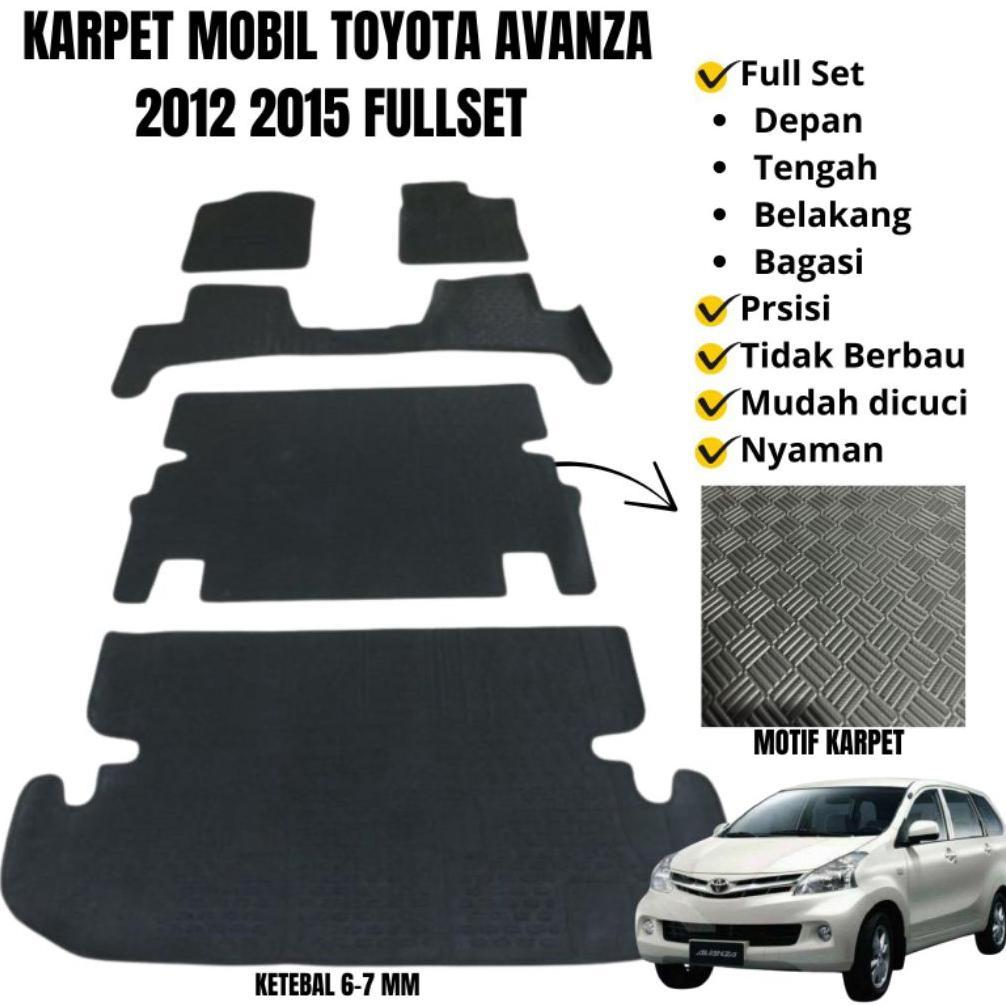 Karpet Mobil Toyota Avanza 2012 2015 Alas Kaki Matras  mobil Avanza fullset 2012 2013 2014 2015