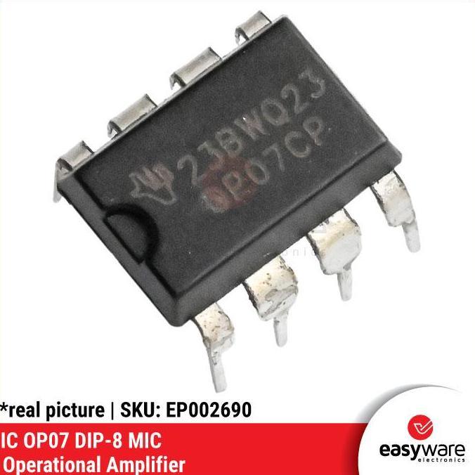 IC OPAMP OP07 DIP-8 OP07CN OP07 DIP8 SINGLE CHANNEL OPERATIONAL AMPLIFIER EWE27