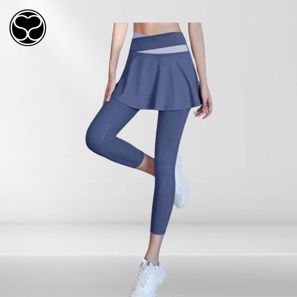 SecondShape - ROK Legging Olahraga Wanita Sport Yoga Tennis Padel Pants