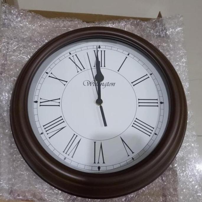 Jam Dinding Wellington 602295 Original Kayu Seiko Bestseller