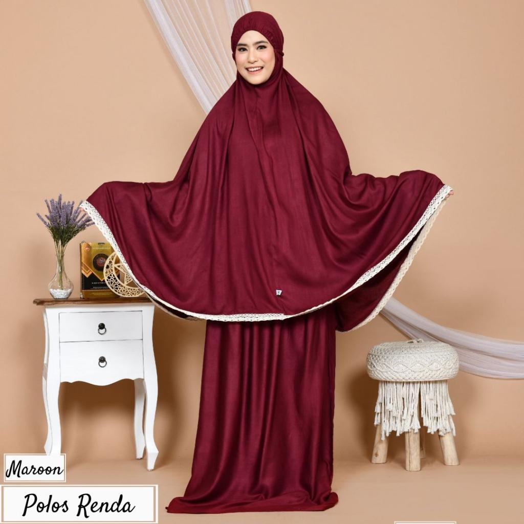 Mukena Polos Rayon I Mukenah Travel Dewasa Jumbo I Telekung Cantik I Perlengkapan Sholat Umroh Haji 
