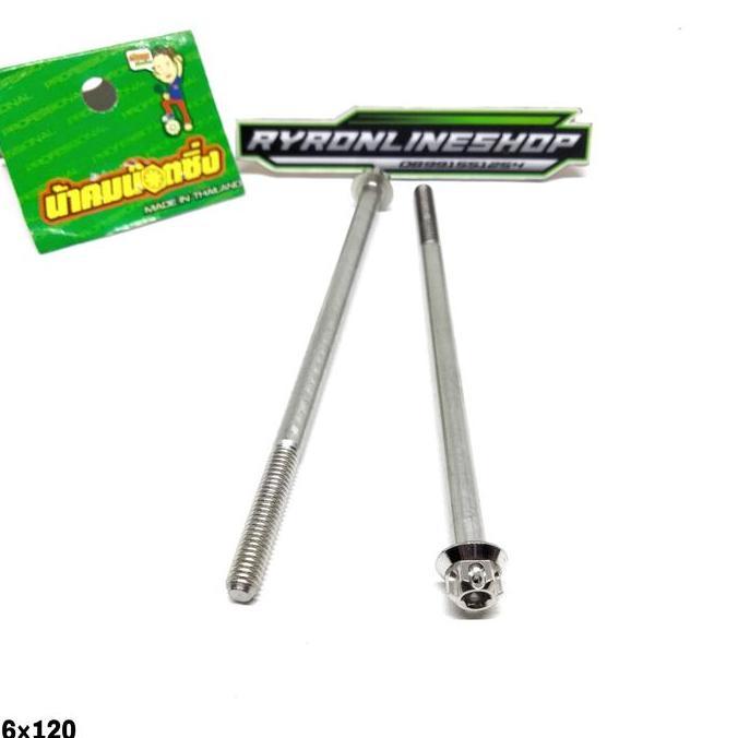 baut probolt stainless new model 6120 baut 10 panjang 12 cm compayu