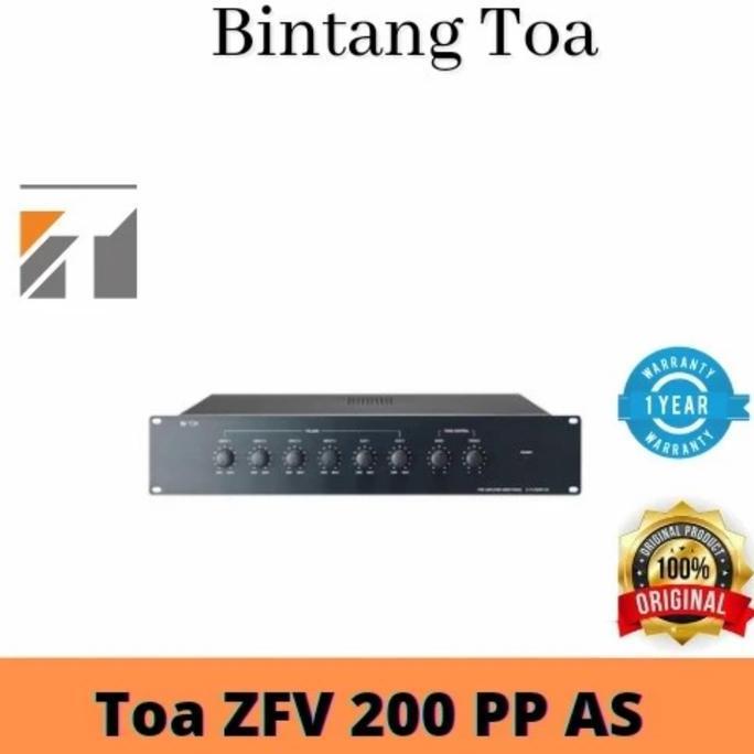 HARGA DISC - TOA Z-FV200PP-AS (Pre-Amplifier Mixer Panel / Z FV 200 PP AS )