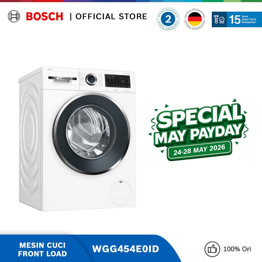 Bosch WGG454A0ID Mesin Cuci Front Load 10 Kg Serie 6