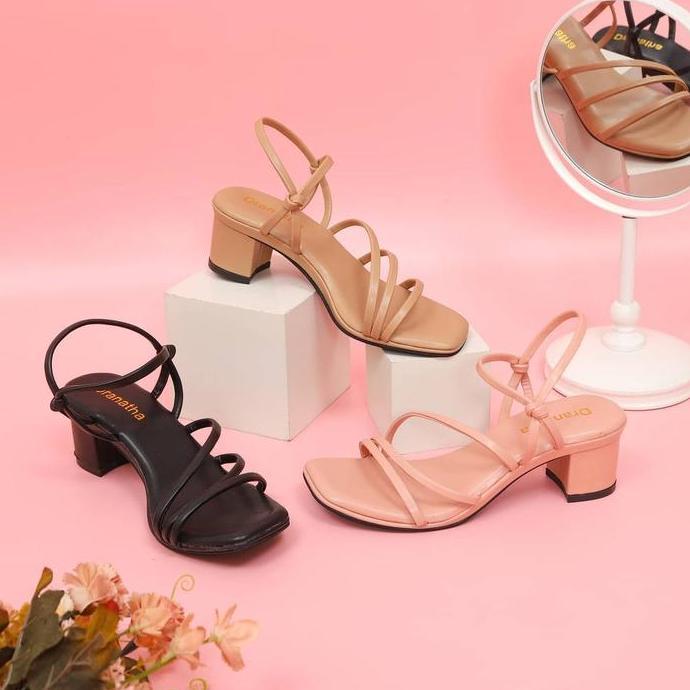 TERBARU KARLISA HEELS DRANATHA HEELS 5CM Hitam Wanita