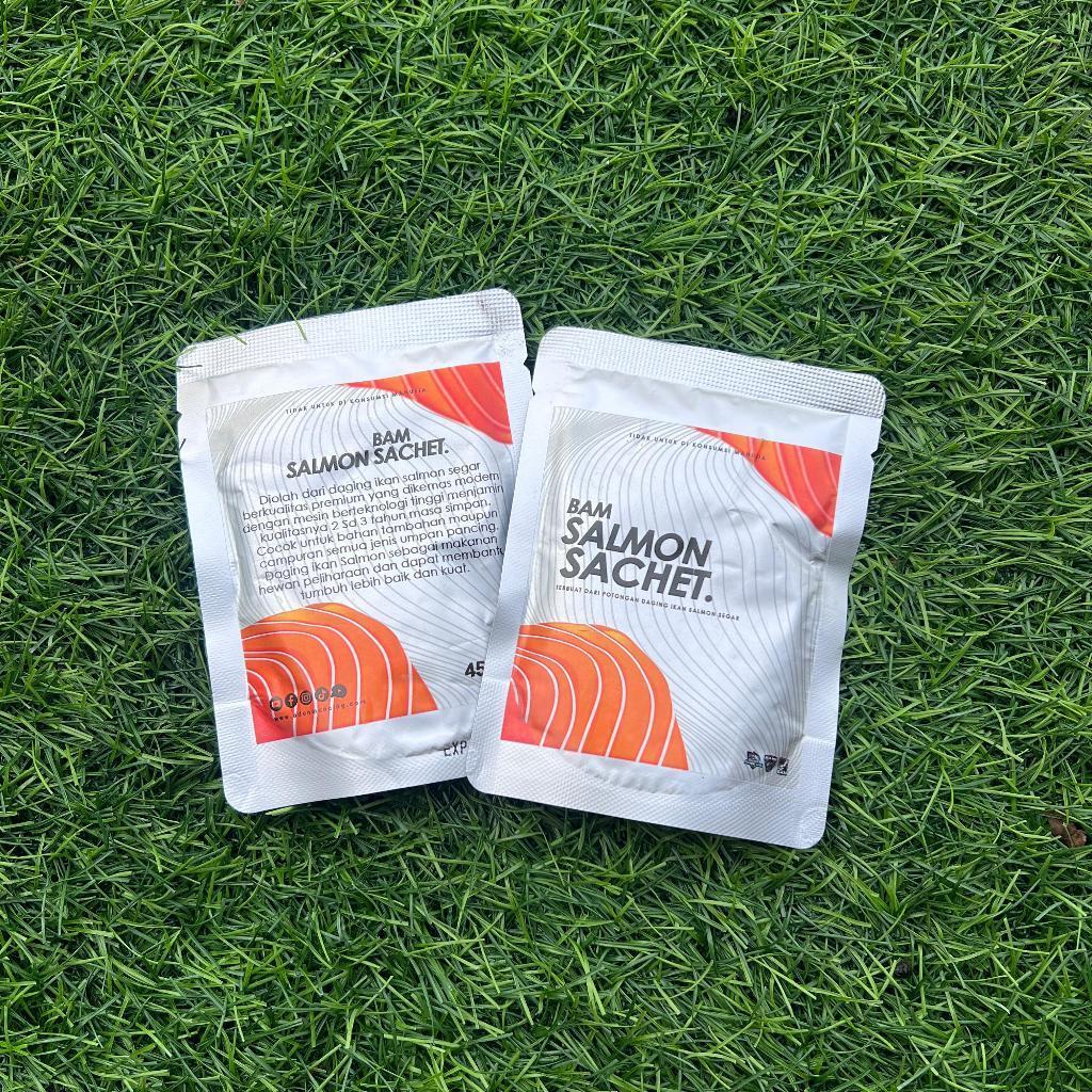 Bam Salmon Sachet Adun Mancing 45Gr Cocok Untuk Tambahan Umpan Pancing