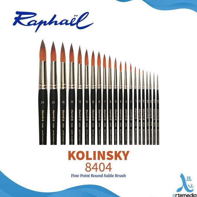 Persasiunah - Raphael 8404 Kolinsky Sable Watercolor Brush Fine Point Round | Kuas Cat Air Profesion