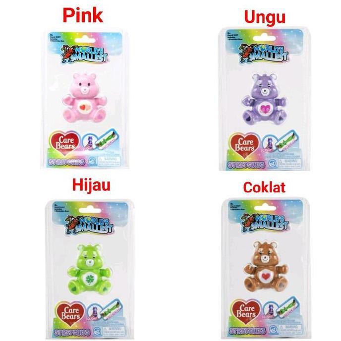 Mainan Kreatif Anak World Smallest Care Bears Squishies 4 warna, Super Pistol Soaker Air 3 Variasi M