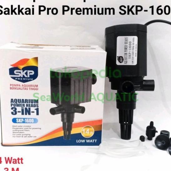Pompa Aquarium Power Heads Filter Celup Sakkai Pro Skp 1600 14 Watt