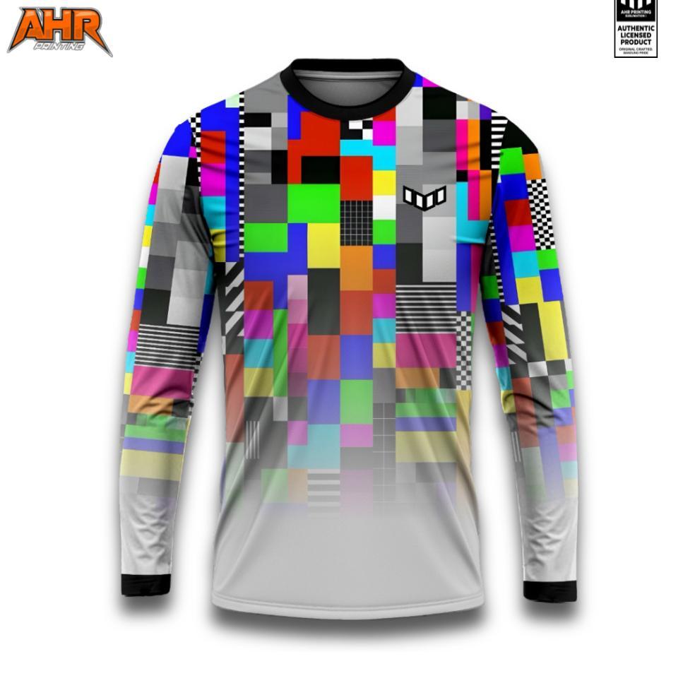 Ahr Jersey Sepeda Glitch Full Printing Sublimasi Premium Unisex / Goes / Pria Wanita / Dry-Fit / Ola